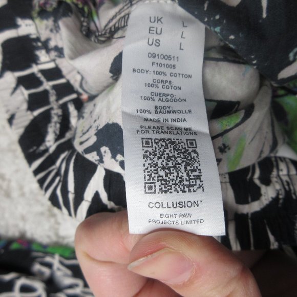 Collusion Unisex Graffiti Print pants - Picture 3 of 9